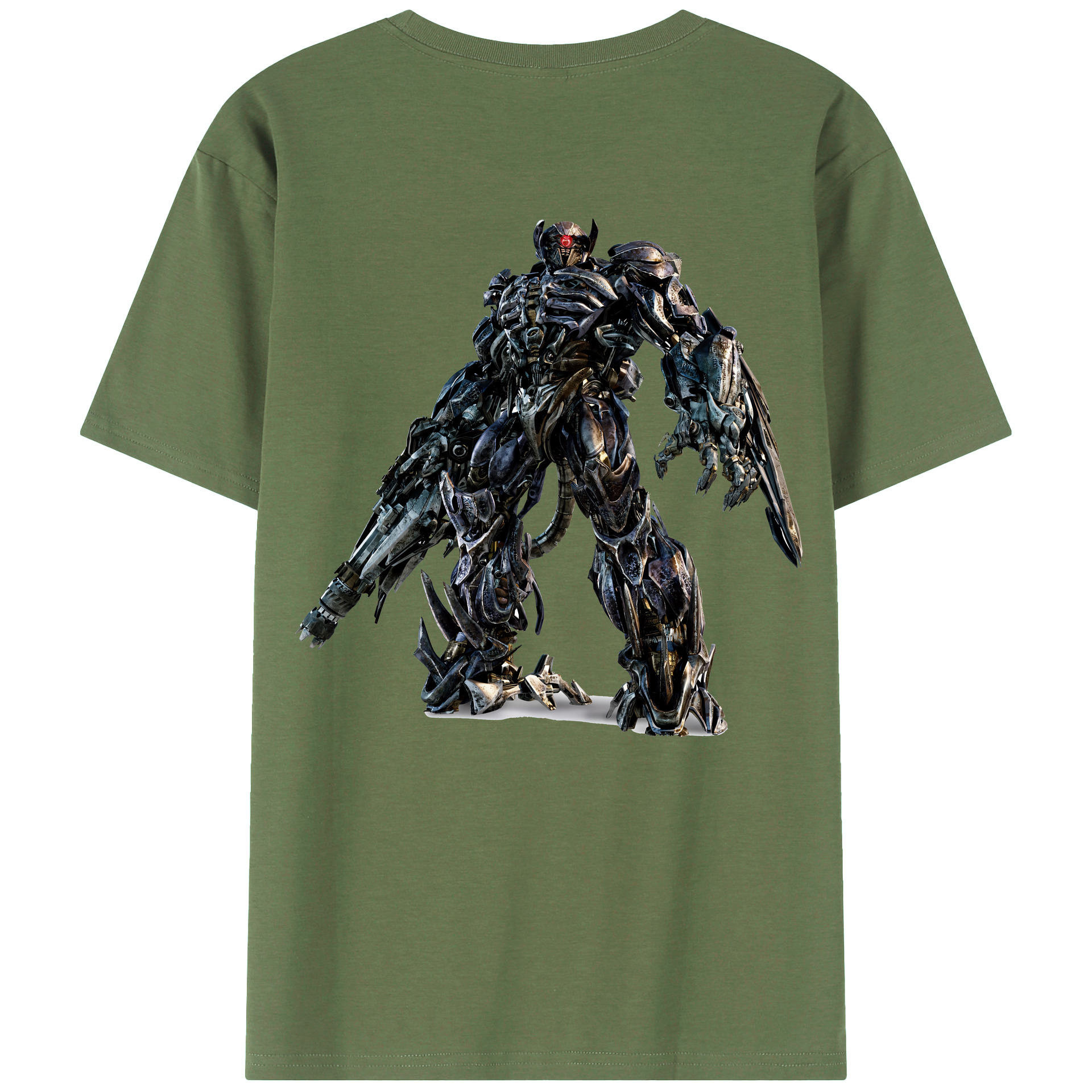 （画像用） Transformers トランスフォーマー 綿100％ メンズ半袖Tシャツ（バックプリント） 通気性